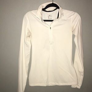 White nike zip up